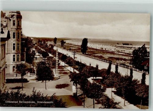 Swinemünde 1929 Strandansicht