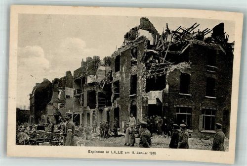 Lille Feldpost WK I Explosion 1916 Uniform