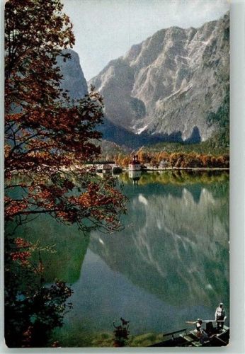 St. Bartholomä Königsee mit Wallfahrtskapelle Fotograf Hans Hildenbrand