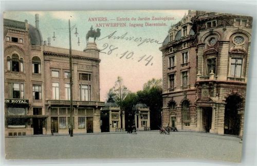 Antwerpen 1914 Zoologischer Garten Feldpost WK I