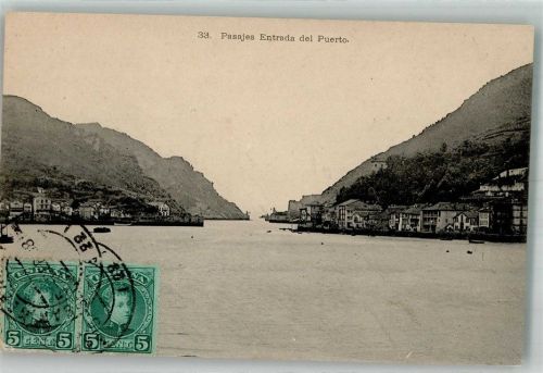 San Sebastian Pasajes entrada del Puerto Marke bildseitig