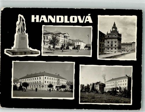 Handlova 1966 Denkmal Auto Straße