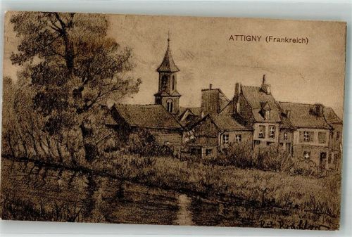Attigny 1916 Feldpost WK I Trier