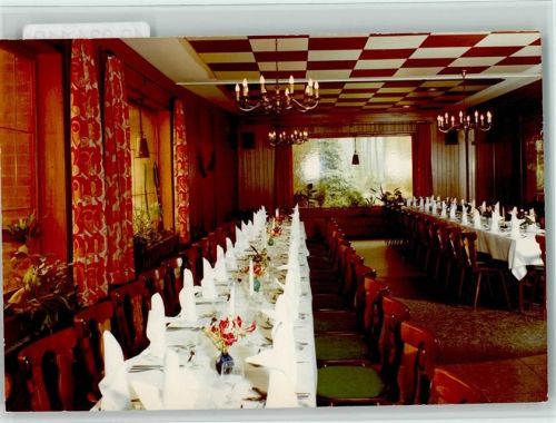 Walsrode Gasthaus Eckernworth Innenaufnahme gedeckte Tafeln