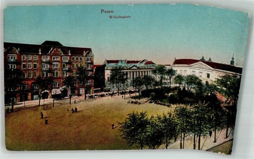 Posen 1915 Feldpost WK I Train-Abt. Nr. 5 wilhelmplatz