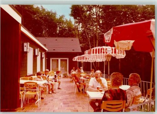 Langenberg Gaststätte am Bismarckturm Terrasse