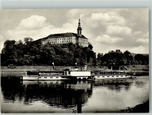 Decin 1964 Schloss Dampfschiff