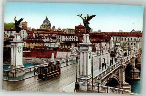 Roma Ponte Vittorio Emanuele II. Straßenbahn