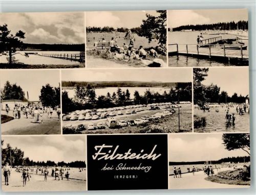 Schneeberg Filzteich Mehrfachaufnahme Badestrand