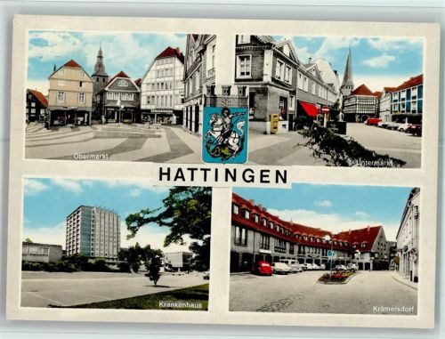 Hattingen Obermarkt Untermarkt Krankenhaus Krämersdorf