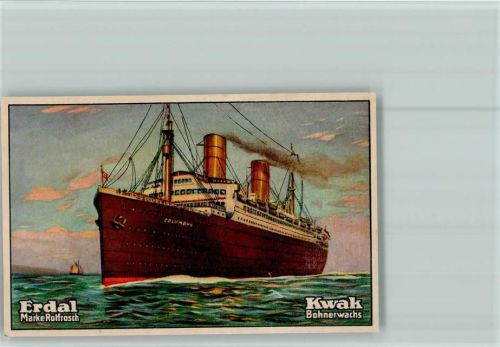 Ozeanriese Columbus Erdal-Kwak Sammelbild Serie82 AKU2
