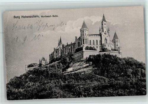 Burg Hohenzollern Burg Hohenzollern Nordwest-Seite