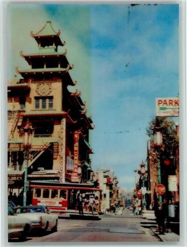 San Francisco Straßenbahn Grand Avenue in Chinatown