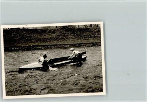 Hausen Foto Pfingsten 1958 Kanupartie auf der Wiese