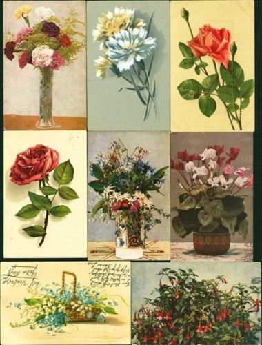 Blumen Künstlerkarten v20 AK, ca. 1910-1940; überwiegend gute Erhaltung, größtenteils gelaufen