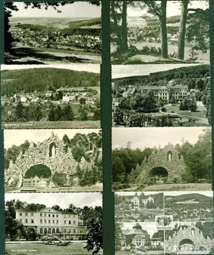 Bad Salzschlirf Lot mit 11 AK, ca. 1957-1966; gute Erhaltung, größtenteils gelaufen