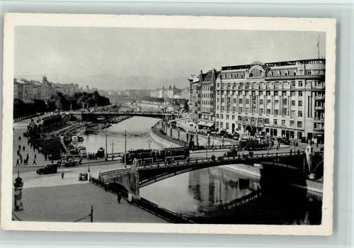 Wien Pferdedroschke und Straßenbahn
