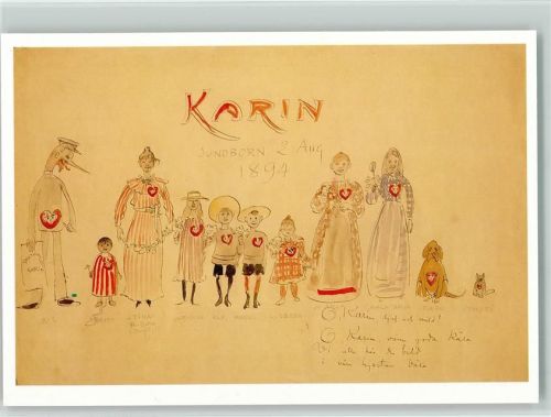 Karintag Schwedische Familie Gemälde Carl Larsson