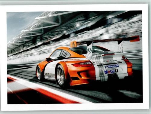Porsche 911 Orange auf der Rennstrecke