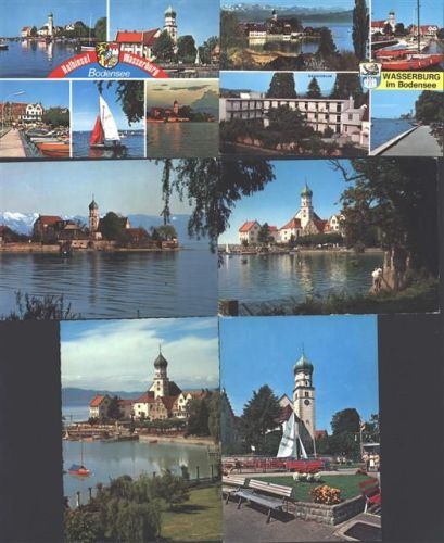 88142 W8992 Wasserburg (Bodensee) - Lot mit 9 AK