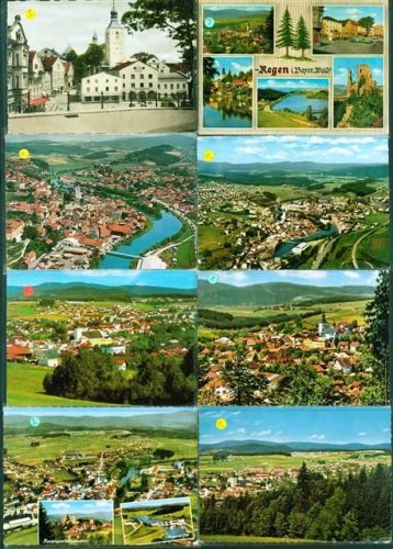 Regen Lot mit 14 AK wenige doppelt, ca. 1960-1978; gute Erhaltung, ca. Hälfte gelaufen