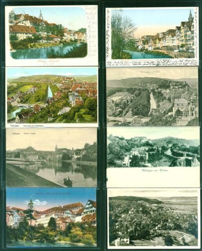 Tübingen Lot mit 79 AK, 1902-1945 wenige danach; gute Erhaltung, teils gelaufen