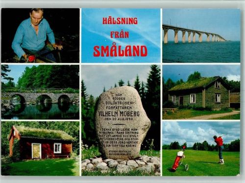 Jönköping Smaland Grabstein Wilhelm Moberg Golf Glasbläser