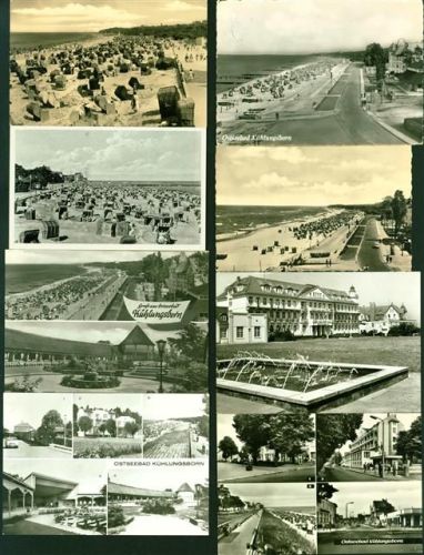 18225 O2565 Kühlungsborn , Ostseebad Lot mit 21 AK, ca. 1950-1985: überwiegend gute Erhaltung, größtenteils gelaufen