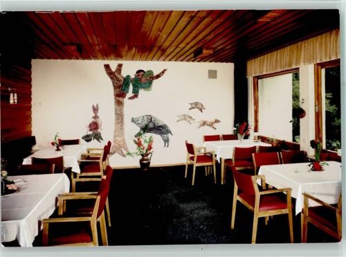 Deudesfeld Jagdhaus Kurley Innenaufnahme Wandbild
