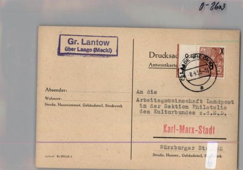 Groß Lantow Landpoststempel