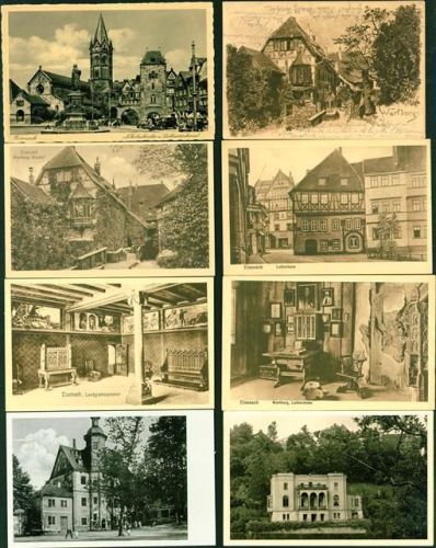 Eisenach mit Wartburg Lot mit 11 AK, 1902-1957 überwiegend vor 1945; größtenteils gute Erhaltung, wenige gelaufen