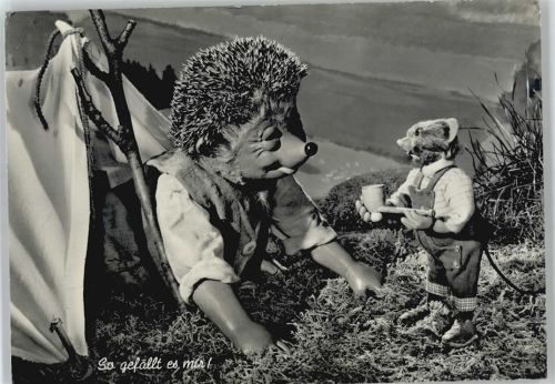 So gefällt es mir , Stoffpuppe mit Pfeife