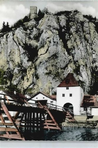 Essing Fluss Brücke Haus Felsen