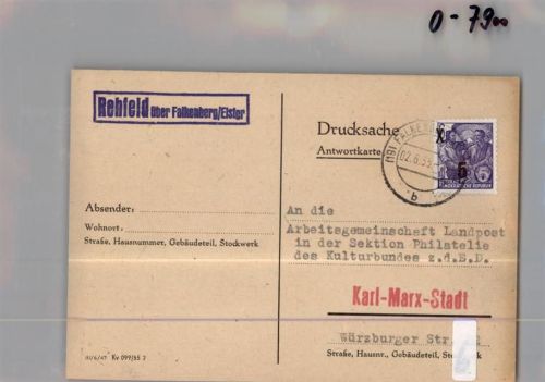Rehfeld Landpoststempel