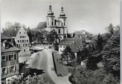 Donaueschingen Kirche Straße Auto Baum Haus