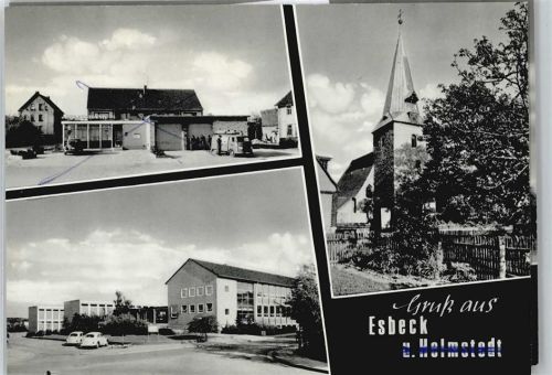 Esbeck Kirche Zaun Baum Auto