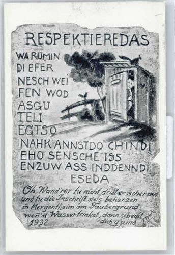 Bad Mergentheim Spruch