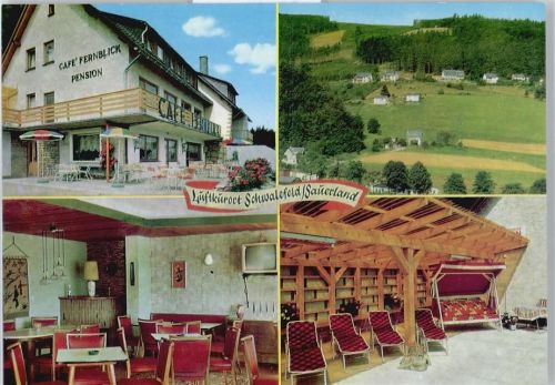 Schwalefeld Cafe Pension Fernblick Feld Baum