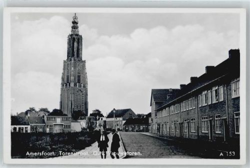 Amersfoort Straße Fußgänger Kirche