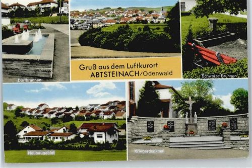 Abtsteinach Kriegerdenkmal, Dorfbrunnen,