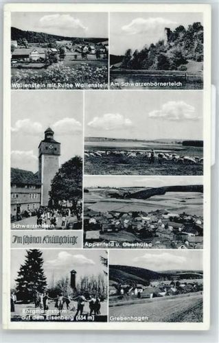 Schwarzenborn Gesamtansicht Teich Blumen