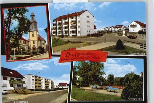 Dudenhofen Auto Bleichstraße Kirche Grünanlage
