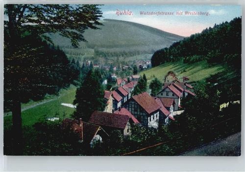 Ruhla Watzdorfstrasse mit Breitenberg