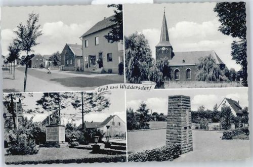 Widdersdorf Kirche, Ehrenmal, Geschäft