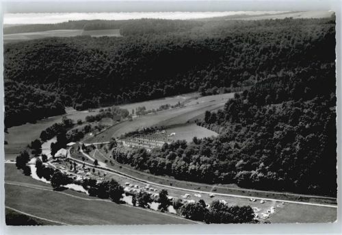 Gemünden Fliegeraufnahme Panorama Camping