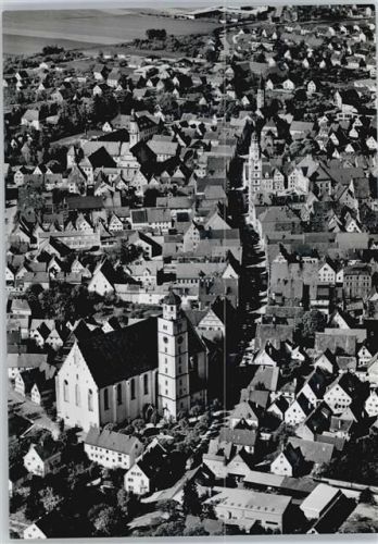 Lauingen Fliegeraufnahme, Martinsmünster, Schimmelturm