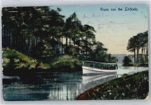 Löcknitz Fluss, Boot