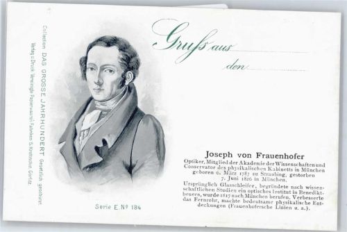 Frauenhofer, Joseph , Serie Das grosse Jahrhundert No. 184