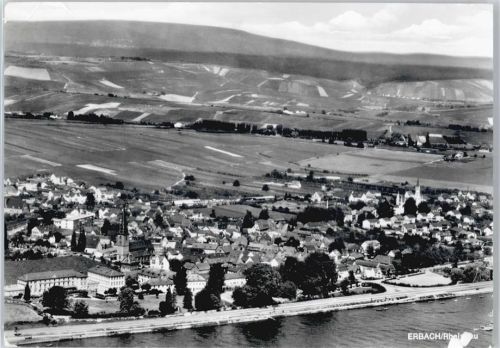65343 W6228 Erbach , Rheingau - Fliegeraufnahme