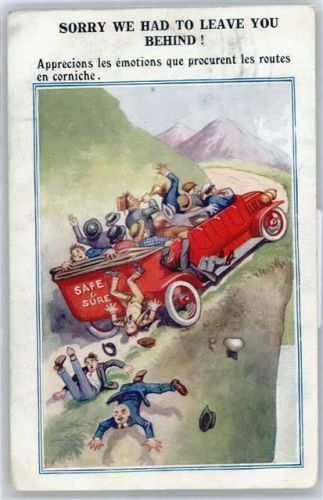 Unfall in den Bergen , Humor